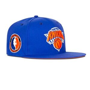 New Era New York Knicks Fitted "Blue Orange" (Statue of Liberty NBA Embroidery)